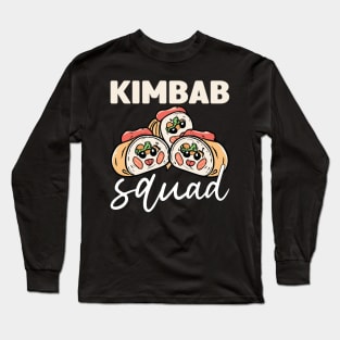 Kimbap Squad Kawaii Japanese Foodie Fun Long Sleeve T-Shirt